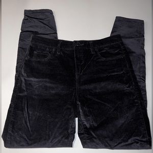 Blank NYC Blue Velvet Mid Rise Skinny